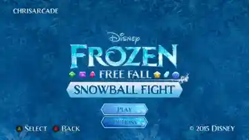 Frozen Free Fall - Snowball Fight (USA) screen shot game playing